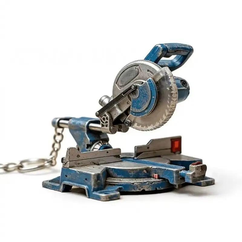 Stainless Steel（High Quality) Portable Chainsaw Keychain Ring Bag Charm Portable Angle Grinder Keychain Handheld Pruning Chainsaws