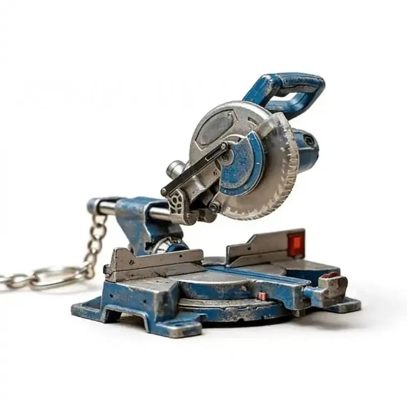 Stainless Steel（High Quality) Portable Chainsaw Keychain Ring Bag Charm Portable Angle Grinder Keychain Handheld Pruning Chainsaws