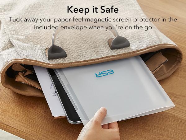 ESR Screen Protector for iPad Air 11"/13"&iPad Pro 11"/13"&iPad A16 11/10, Bubble-Free, Easy Installation, 9H Tempered Glass Film with UltraFit Tray