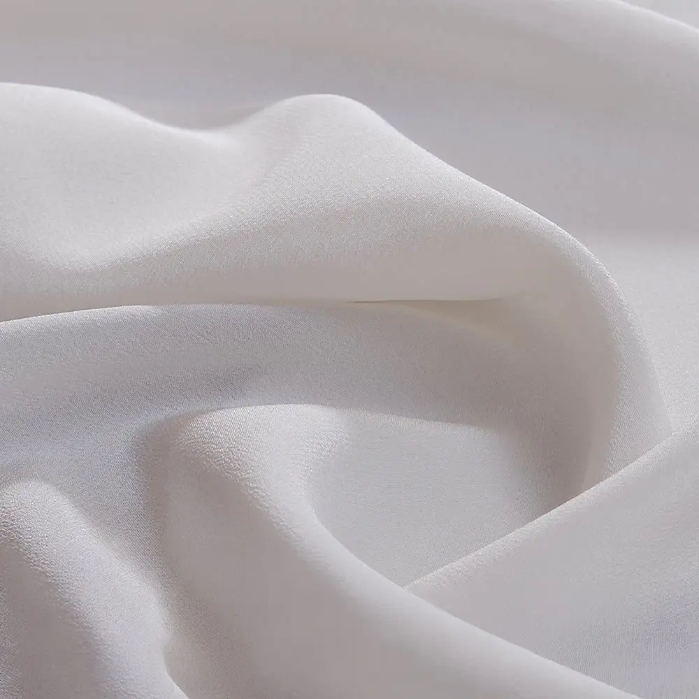 16mm 100% Pure Mulberry Silk Chiffon Fabric, 54 Inches Wide, Sold by Meter, 13 Solid Colors, Soft Drape, Silky Material, Slightly Transparent, Ideal for Sewing and Clothing Making