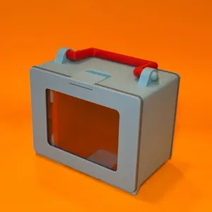 Blue Lunch Box Deck Box with Toploader Display For Magic The Gathering EDH Commander Deck Box MTG Deck Box Fits 100 Double Sleeved Cards TCG