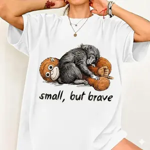 Hot new 2026 Baby Monkey Punch Meme T-Shirt, Funny Viral Monkey Graphic Tee, Trend Shirt, Trendy Unisex Tee #viralmeme #funnyshirt #tiktokfashion