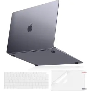 MOSISO Compatible with MacBook Air 13 inch Case 2022 2021 2020 2019 2018 A2337 M1 A2179 A1932, Ultra-Thin Natural Original Color Plastic Hard Shell Case&Keyboard Cover&Screen Protector, Space Gray