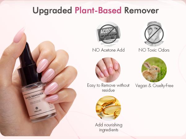 VSALON Press On Nails Accessories: Nail Quick Remove - Removal In Minutes 10ml/0.34 fl.oz.
