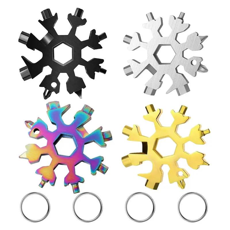 Viral 18-in-1 Snowflake Multi-tool Stainless Steel Portable Wrench All-in-One Screwdriver & Bottle Opener Must-Have Survival Gadget for Outdoor Activities Viral 18-in-1 Snowflake Multi-tool Stainless Steel Portable Wrench All-in-One Screwdriver & Bottle Opener Must-Have Survival Gadget for Outdoor Activities