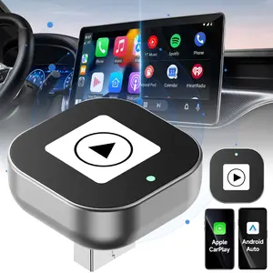 2026 New Wireless CarPlay Adapter,Ultra-Slim &Portable,High-Speed Auto-Connect, 2-in-1 Smart NavigationPortable Wireless CarPlay Adapter