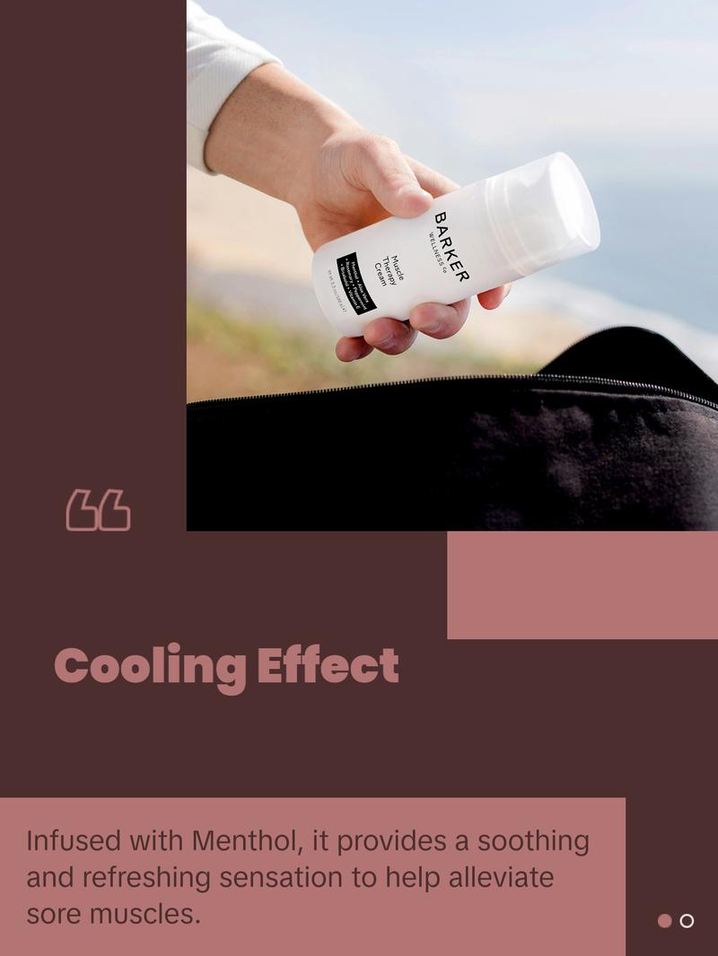 Muscle Therapy Cream Body Care Blend Moisturizers Moisturizing Vegan  Moisture Hydrating Recovery