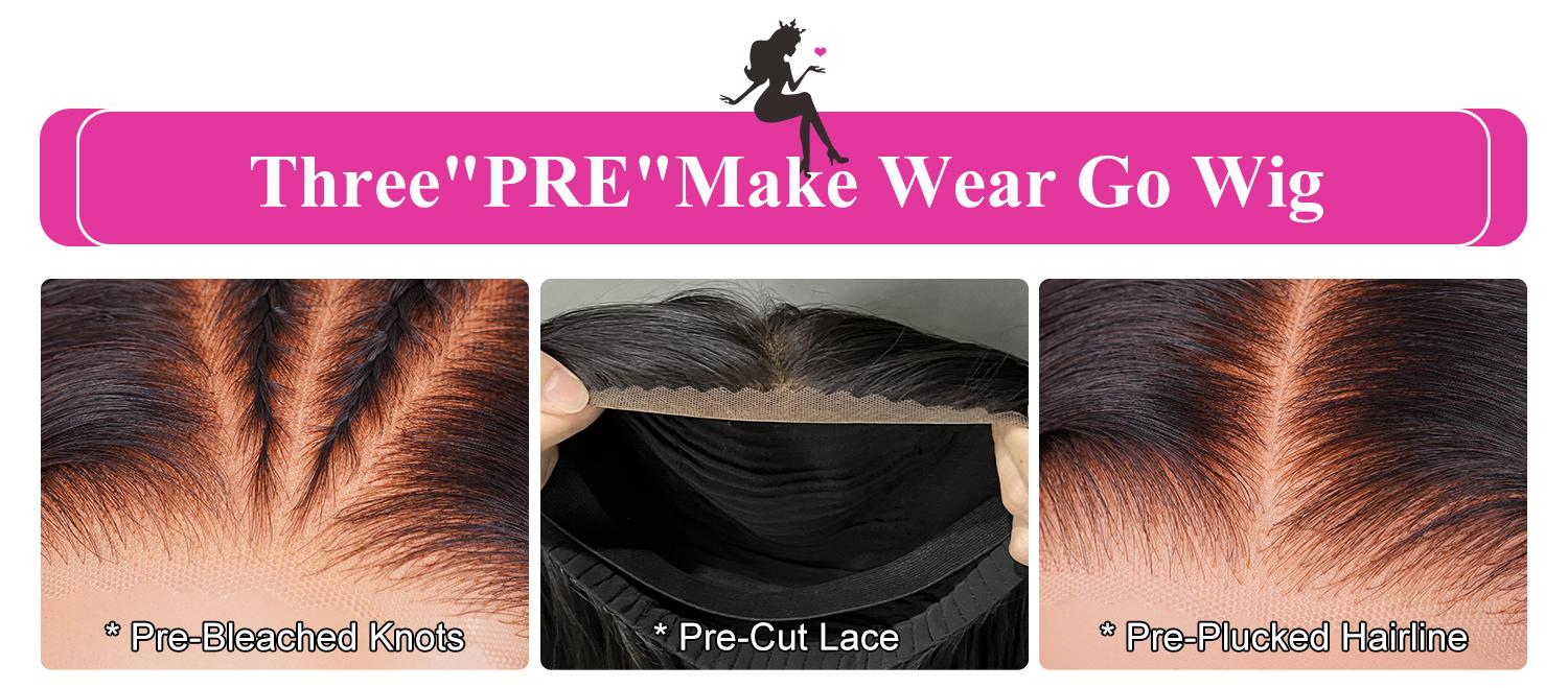 [New In] BGMgirl Blowout Short Bob Straight 7x5 Lace Wear Go Wig Pre-Bleached Tiny Knots Pre-Styled C Part Design Glueless Human Hair Wig Fashion Look eve valentines day gift