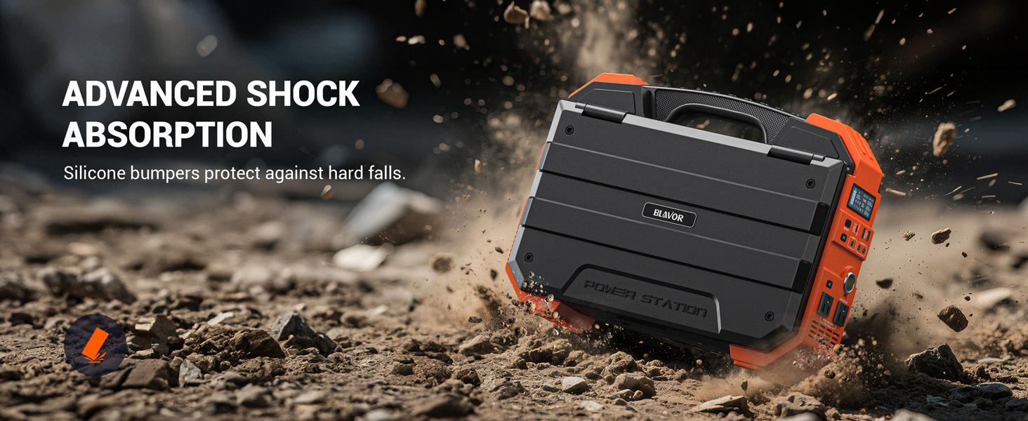 BLAVOR 1600W (Peak 3200W) Portable Power Station with Built-in Solar Panel, 1024Wh LiFePO4 Battery, 100W USB-C Fast Charge, Solar Generator for Home Backup, Camping, Power Outages & RV