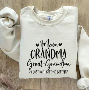 Grandma Sweatshirt, Great Grandma Pregnancy Announcement Sweatshirt, Great Grandma Gift Shirt, Family Baby With Grandma Sweatshirt