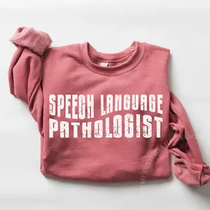 Retro Speech Language Pathologist Shirt Slp Crewneck Speech Pathology Gift Speech Pawthology