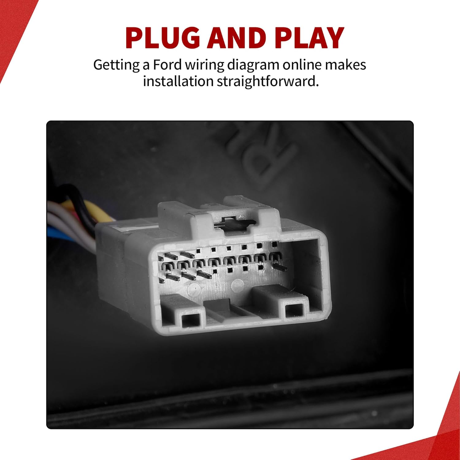 YITAMOTOR Towing Mirror Car Accessories for Toyota Tundra Models 2007-2017, Power-Adjusted Heated Turn Signal Light, Manual Telescoping & Folding Design