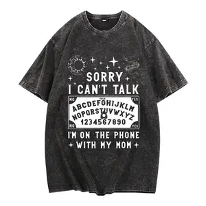 Sorry I Can't Talk I'm On The Phone With My Mom Ouija Board T-Shirt women's shirts,Hoodie,Sweatshirt,Washed Cotton T-shirt