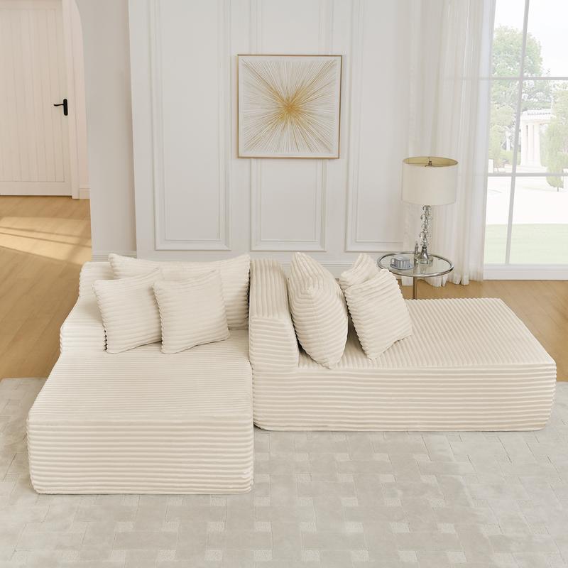 【2 Boxes Shipment】Niccae Foldable Floor Sofa Bed with 6 Pillows, Teddy Fabric, No Assembly, Full Size Mattress for Living Room, Guest Bed, Game Room 【2 Boxes Shipment】Niccae Foldable Floor Sofa Bed with 6 Pillows, Teddy Fabric, No Assembly, Full Size Mattress for Living Room, Guest Bed, Game Room