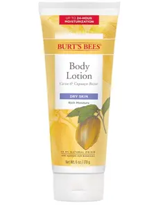 Burt's Bees Richly Replenishing Cocoa & Cupuaçu Butters Body Lotion – Dry Skin Moisturizer (6 oz)