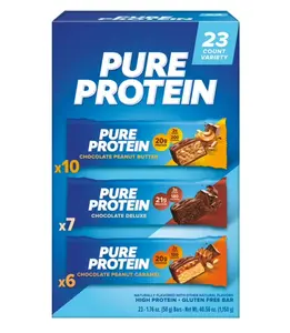 Pure Protein Bars Chocolate Variety Pack 23 count