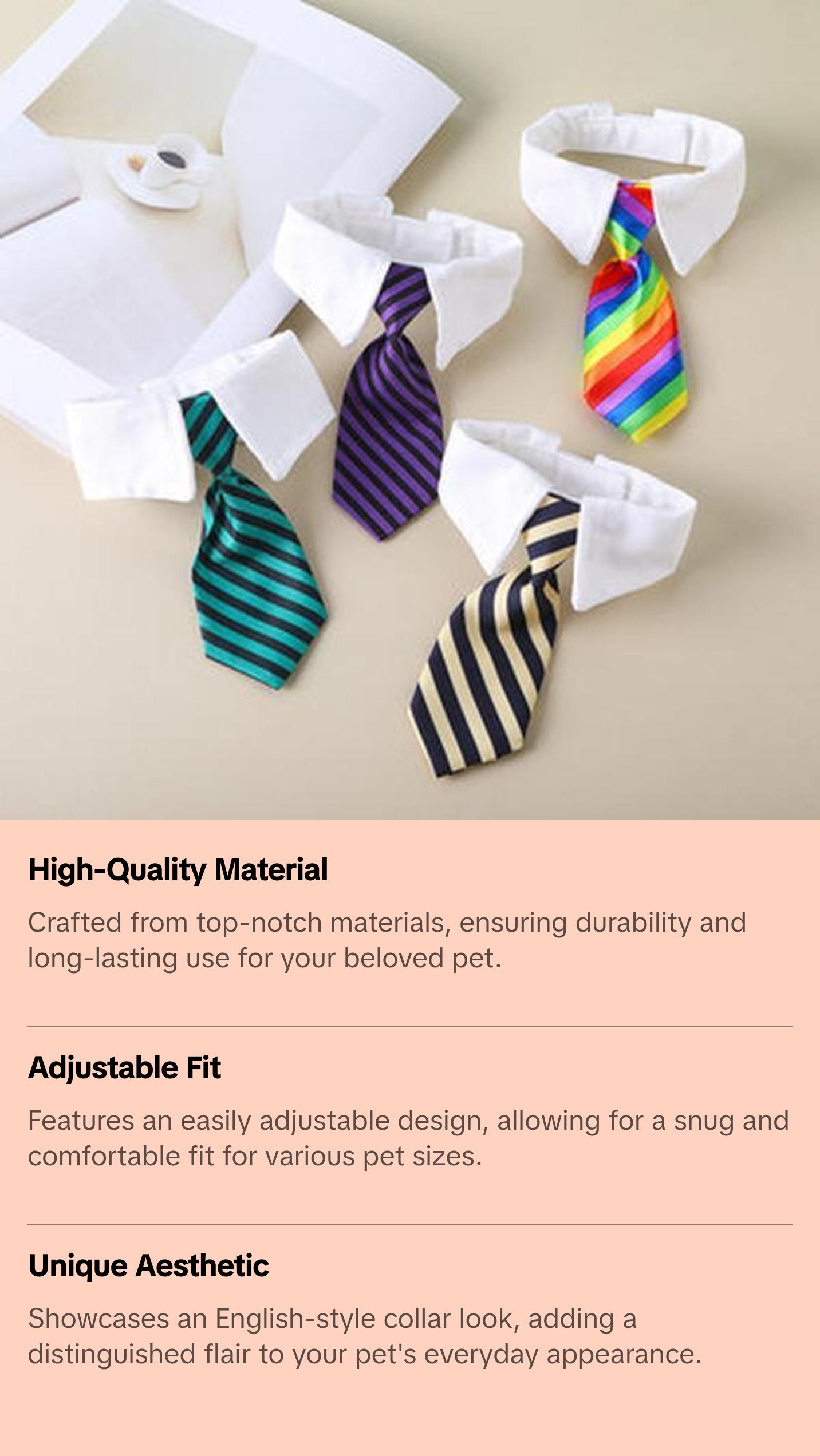 Gentleman's Pet Scarf: A English-Style Collar for Dogs and Cats