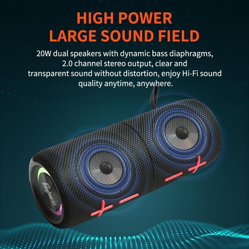 [Magnetic Edition] Portable Bluetooth Speaker with Subwoofer 2-in-1 Bluetooth Speaker Modern Style Bluetooth 5.3 Connection Use it while traveling. A must-have for music lovers who want to catch up on TV dramas. Audio Black