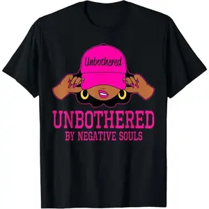 Unbothered Sassy Black Woman African American Afro Queen T-Shirt Top Vintage Womenswear Everyday country concert outfits