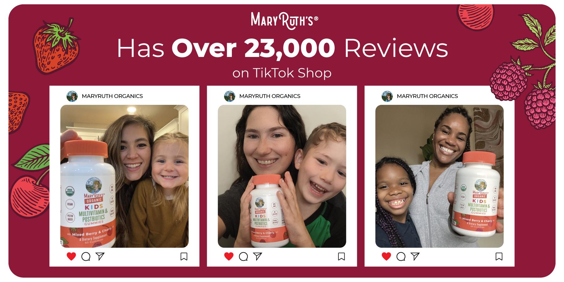 MaryRuth's USDA Organic Kids Multivitamin & Postbiotics Gummies - Multivitamin for Kids with Lactobacillus Rhamnosus - Vegan - Non-GMO - 60 Count