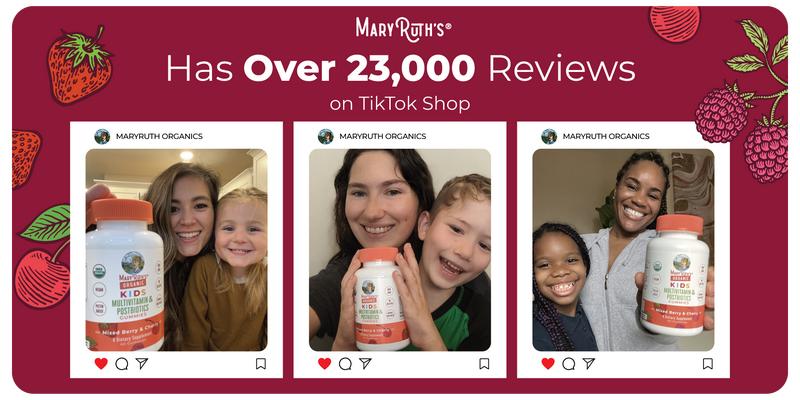 MaryRuth's USDA Organic Kids Multivitamin & Postbiotics Gummies - Multivitamin for Kids with Lactobacillus Rhamnosus - Vegan - Non-GMO - 60 Count