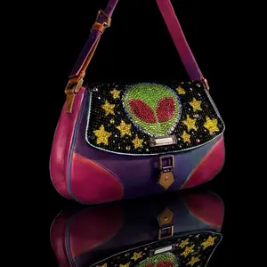 ReviveStudio Alien Galaxy Crystal Handbag – One of One Custom Designer Bag