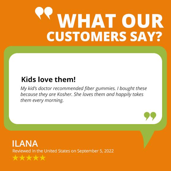 Zahler - Fiber Gummies for Adults & Kids (60 Count) Certified Kosher Adult & Kids Fiber Gummy Chews for Digestion Support, Healthy Regularity & Overall Health - Chewable Children's Fiber Supplements