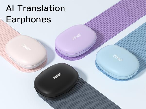 Z-ZIHNIC S+Global Pro AI Translation Earbuds 2026 New Model, Real-Time Voice Translator in 200+ Countries & 134 Languages via App, Open-Ear Bluetooth 5.4 Headphones, IPX5 Waterproof, HiFi Sound, Wireless Gaming & Sports Earphones for Travel, Music & Calls