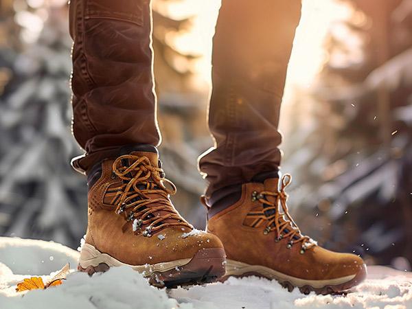 NORTIV 8 Mens Hiking Winter Shoes and Snow Boots Insulated Waterproof Outdoor Boots with EVA Cushioned Midsole Rubber Outsole & Shock Absorption Tread for All Seasons Trekking Camping Shoes