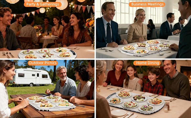COWSAR Warming Mat for Food, Electric Silicone Food Warmer Trays for Chafing Dishes & Buffet,Portable Countertop Food Warmers for Parties, 7-Level Temp 5-Hour Timer