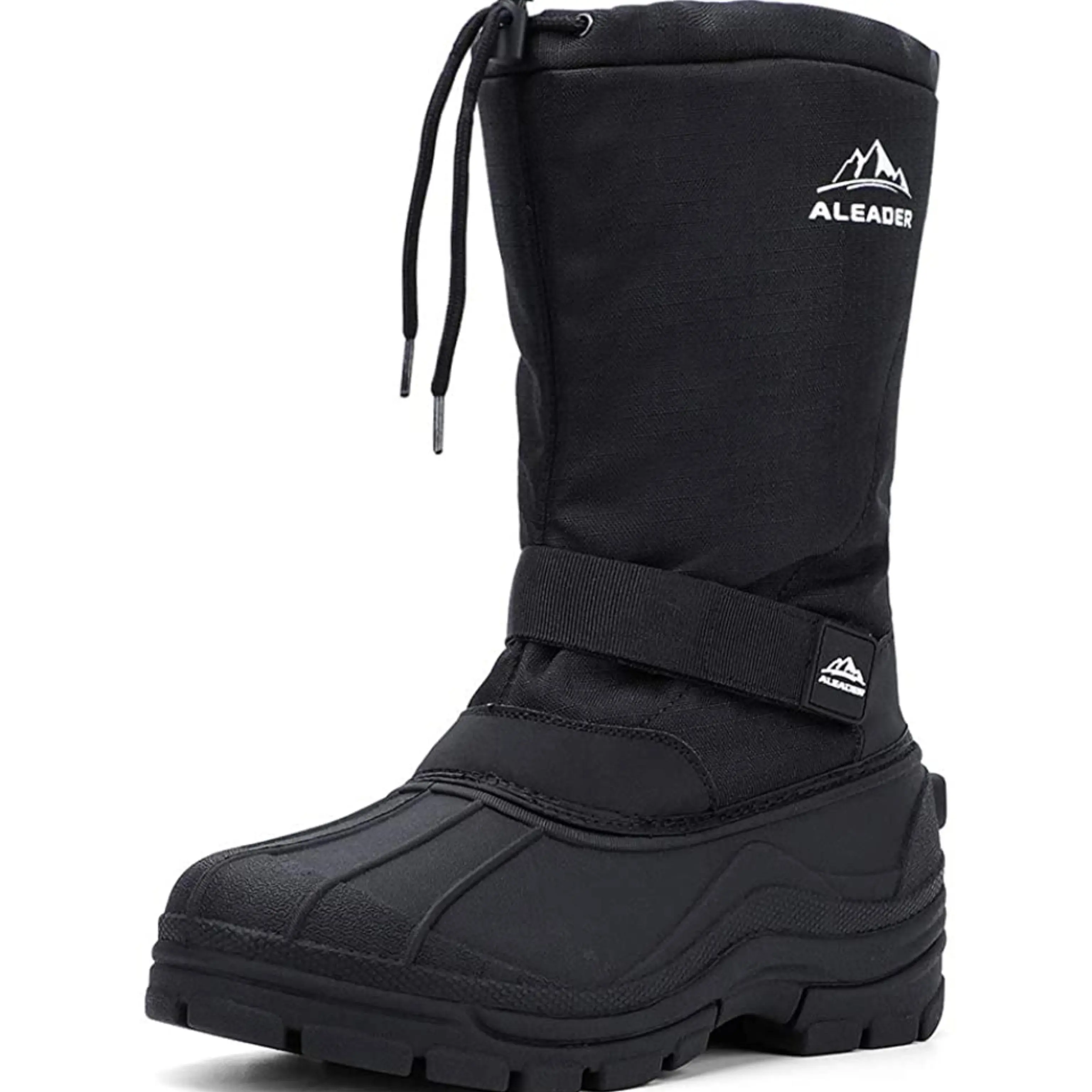 ALEADER Men's Minimalist Winter Closed Snow Boots, Warm Waterproof Insulated Shell, Comfortable Inner Lining, Outdoor Footwear Shoe tiktokshopbacktoschool, Shoes, Velcro, Closed Heel, Seam-Sealed Sole, Waterproof Outer,back to school,back to school haul