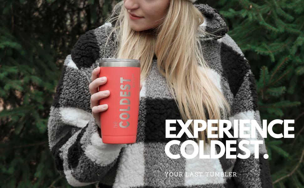 COLDEST 20oz Tumbler V2 – Leak Proof Insulated Coffee & Tea Flask | Hot 13+ Hours, Cold 20+ Hours | Sip-Secure Stainless Steel Travel Cup for Work, Car, Gym, Office & Everyday Use | Durable, No-Spill Thermal Drinkware