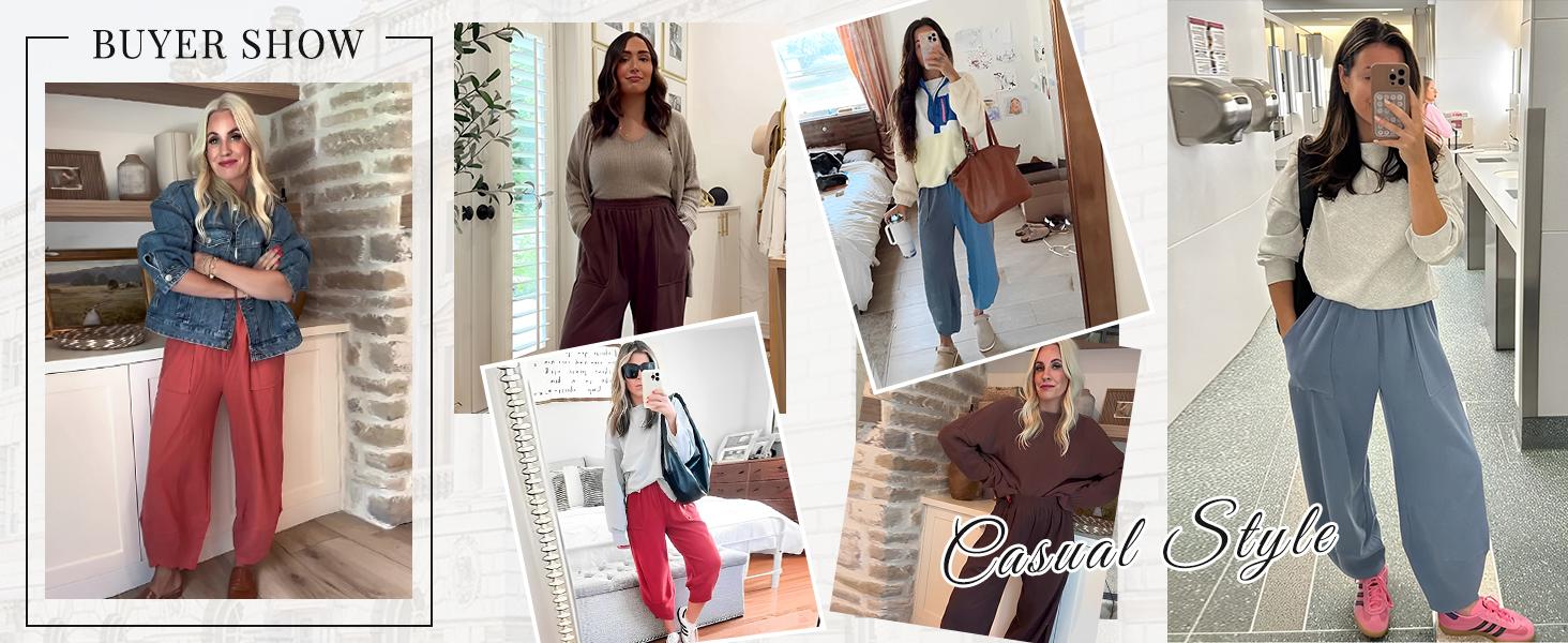 YeeZaa Women's Wide Leg Baggy Pants Elastic Wasitted Harem Palazzo Pants 2026 Spring Summer Fashion Womenswear with Pockets#widelegpants #streetstyle#2026#springfresh SpringStatements YeeZaa Women's Wide Leg Baggy Pants Elastic Wasitted Harem Palazzo Pants 2026 Spring Summer Fashion Womenswear with Pockets#widelegpants #streetstyle#2026#springfresh SpringStatements