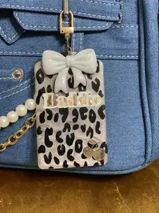 Baddie Leopard Bag Charm | Handmade Baddie Hang Tag
