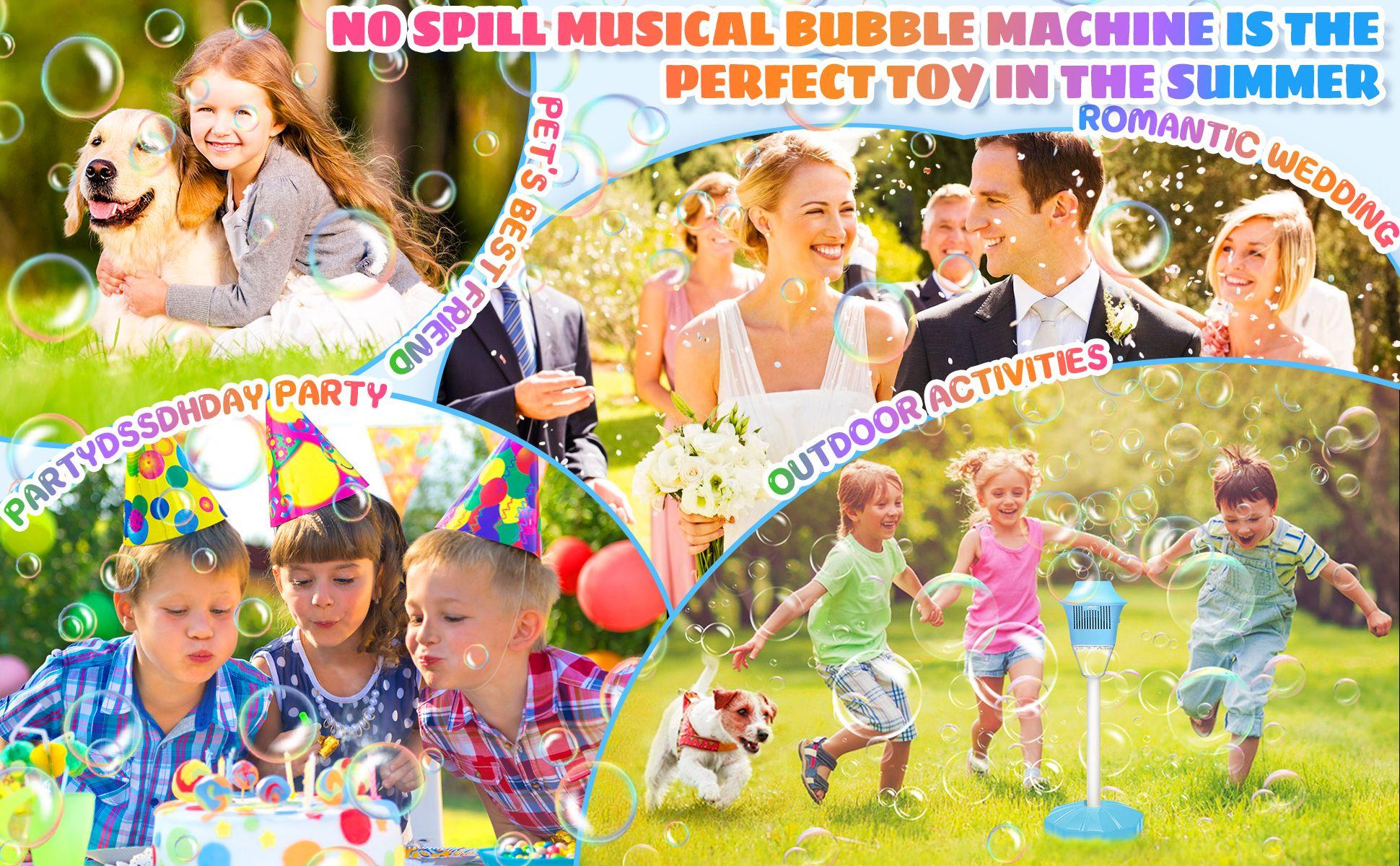 Automatic Handheld Bubble Machine for Kids, Bubble Maker Spring Summer Toys with Lights, Outdoor Rechargeable Blower Best Easter Gift for Children Automatic Handheld Bubble Machine for Kids, Bubble Maker Spring Summer Toys with Lights, Outdoor Rechargeable Blower Best Easter Gift for Children