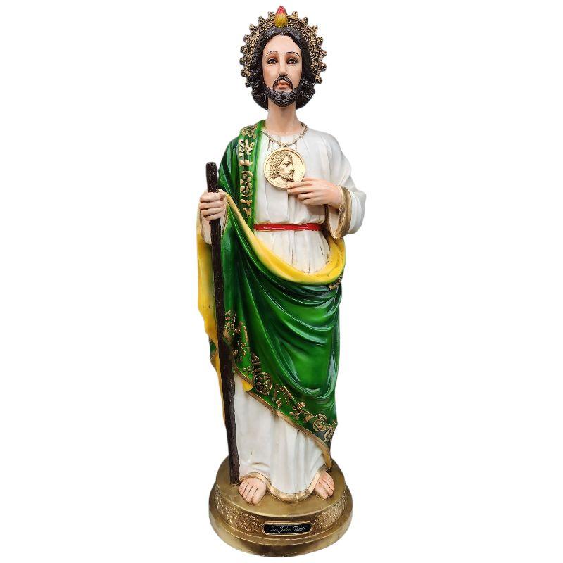 San Judas 36" Inches Tall / 3 Feet Statue - St Jude Standing Figure in Box - New - Hecho en Mexico Religious Saint Decor Ornaments Tadeo