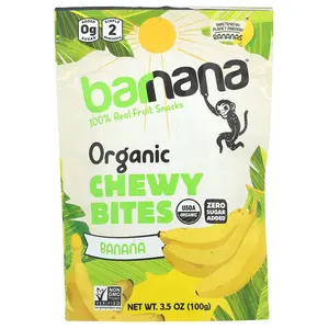 Barnana Organic Chewy Bites, Banana, 3.5 oz (100 g)