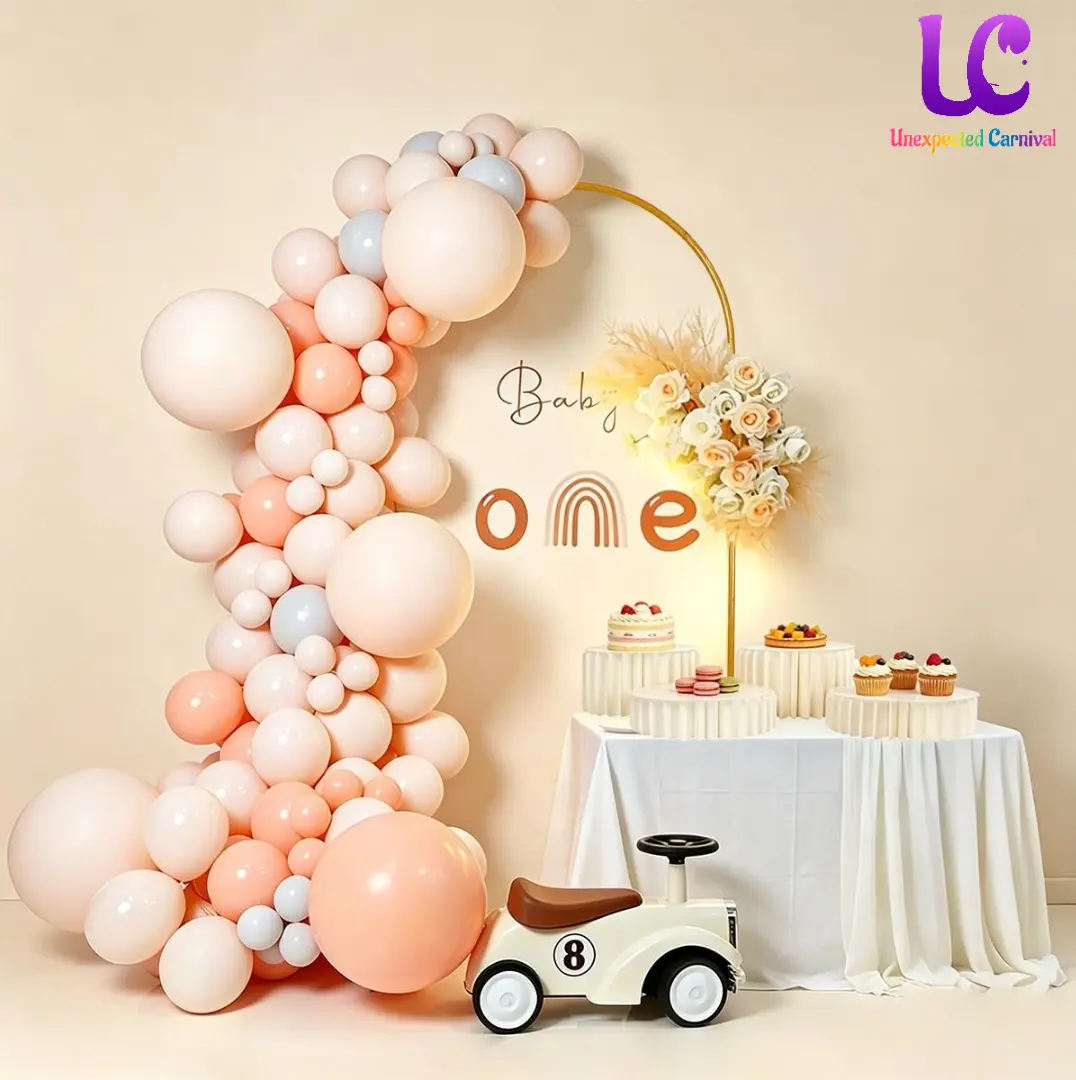 6.6 ft Gold Metal Wedding Arch Stand – Metal Backdrop Frame for Ceremony, Floral & Photo Backdrop, Ultra-Stable Round Arch for Birthday, Baby Shower & Party Decoration