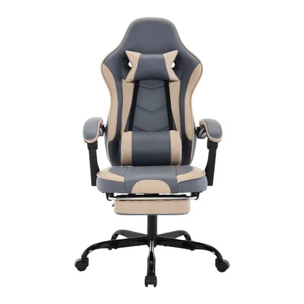 Bellemave  Gaming Chair, Ergonomic Computer Chair with Footrest and Massage Lumbar Support, Height Adjustable Swivel Video Game Chair for Adults, 300lb Max
