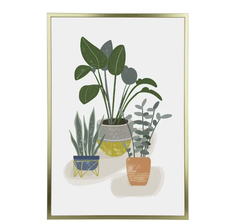 24x36 Inches Gold Poster Frame - Thin Flat Profile Home Decor Photo Frame for Wall Display