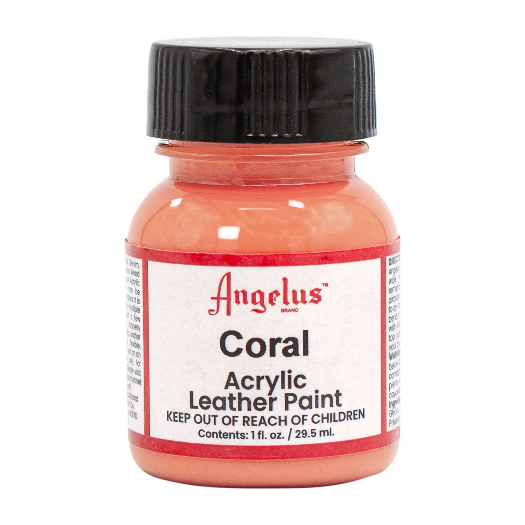 Angelus Coral Acrylic Leather Paint, Shoe Paint For Custom Shoes, Leather Craft, Leather Projects