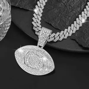 2026 New Arrived Lucky Turkish Evil Eye Jewelry Gold Silver Color Bling  Hip Hop Rock Eye Pendant Necklace for Women Men Gift