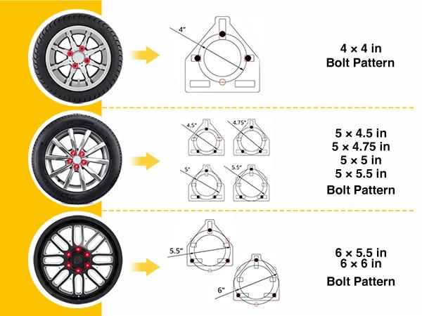 Nilight Spare Tire Carrier 3-Nuts Design Boat Trailer Carrier Bracket Utility Trailer Accessories Fits 4 & 5 & 6 Lugs Trailer Wheels on 4" 4.5'' 4.75'' 5'' 5.5''and 6''Bolt Patterns 150 Lbs Nilight Spare Tire Carrier 3-Nuts Design Boat Trailer Carrier Bracket Utility Trailer Accessories Fits 4 & 5 & 6 Lugs Trailer Wheels on 4" 4.5'' 4.75'' 5'' 5.5''and 6''Bolt Patterns 150 Lbs