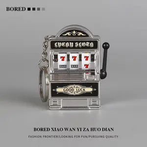 Mini Fruit Lottery Machine Keychain - Backpack Charm & Fidget Toy, Creative Gift. Shake for a Surprise When Bored!