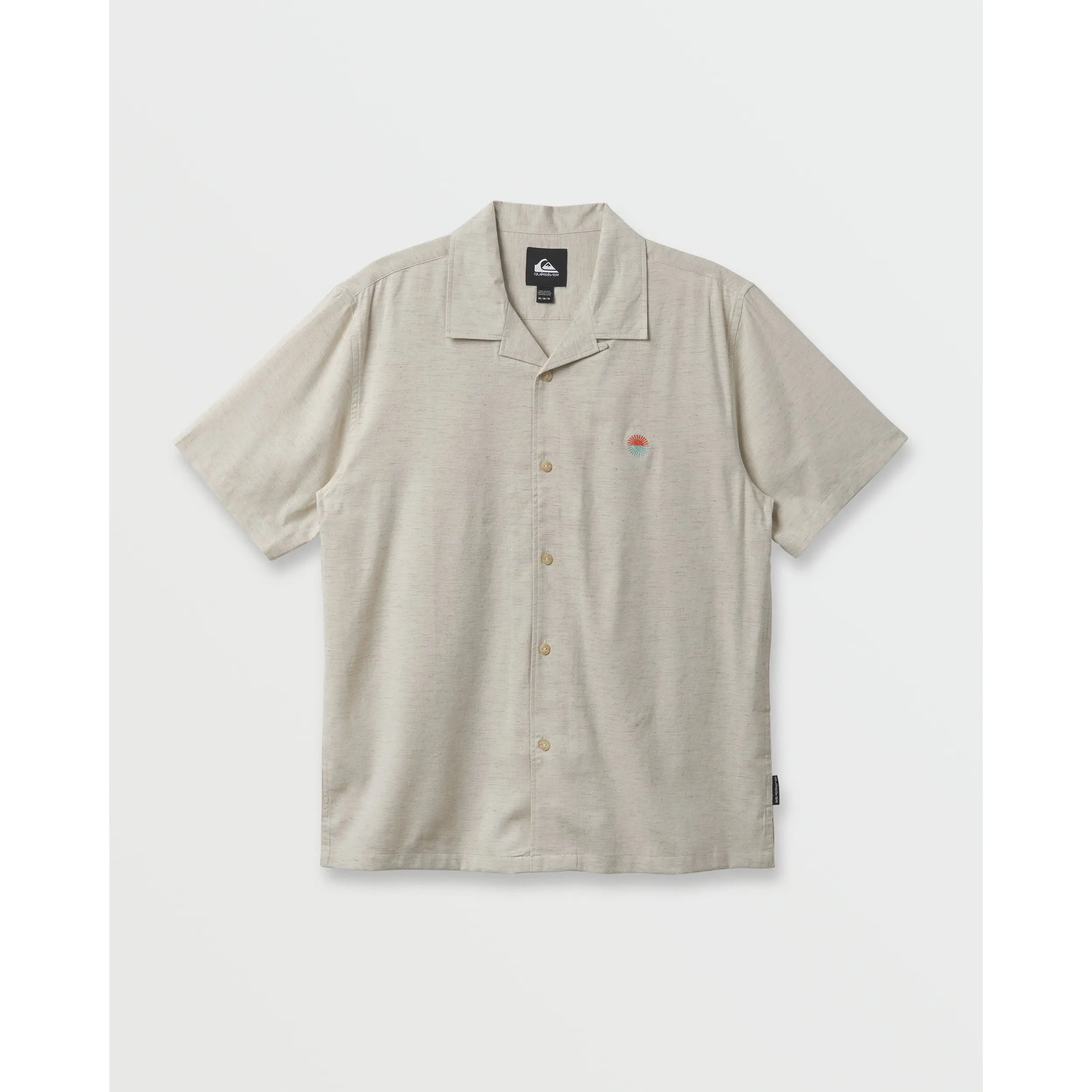 Quiksilver | Flecky Island Short Sleeve Shirt | Regular Fit Mesh Venting | Everyday Wear & Casual Streetwear
