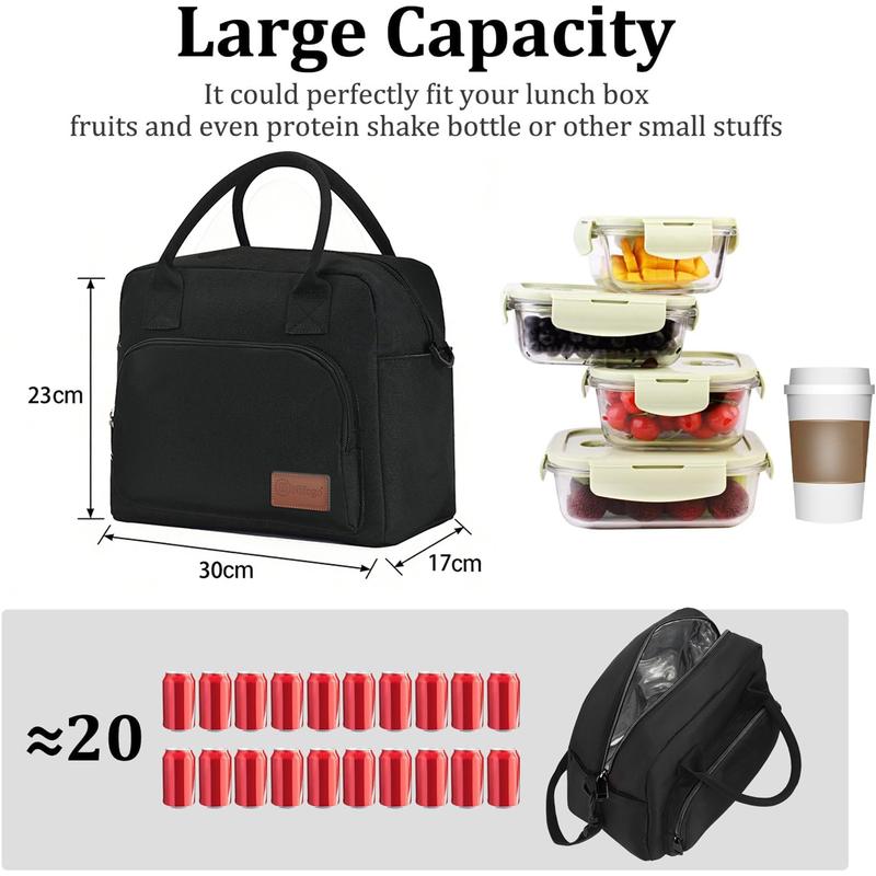 Nifogo Lunch Bag for Women Men - Large Insulated Reusable Cooler Tote, Water Resistant Portable for Work & Picnic Nifogo Lunch Bag for Women Men - Large Insulated Reusable Cooler Tote, Water Resistant Portable for Work & Picnic