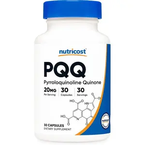 Nutricost PQQ (Pyrroloquinoline Quinone) 20mg, 30 Capsules - Vegetarian Capsules, Non-GMO, Gluten Free