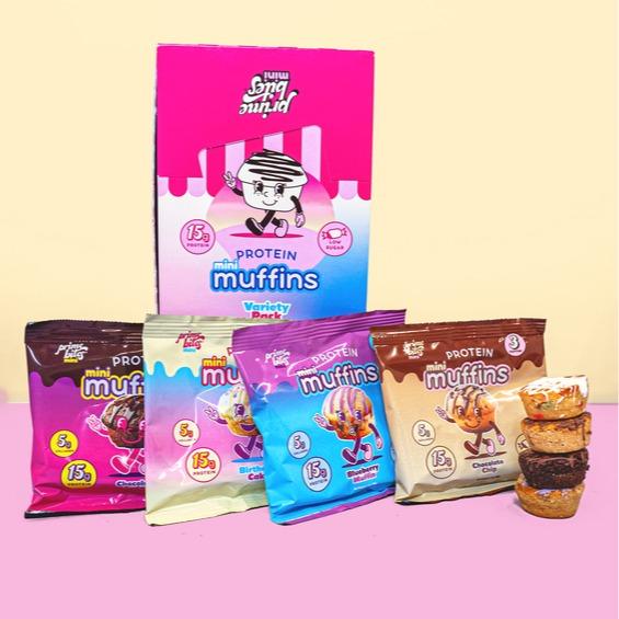 Prime Bites Mini Muffin Variety Pack - 15g Protein and 5g Collagen