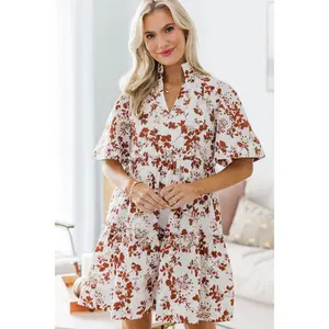 NURSING COLLECTION: Feeling Your Best Brown Eyelet Dress