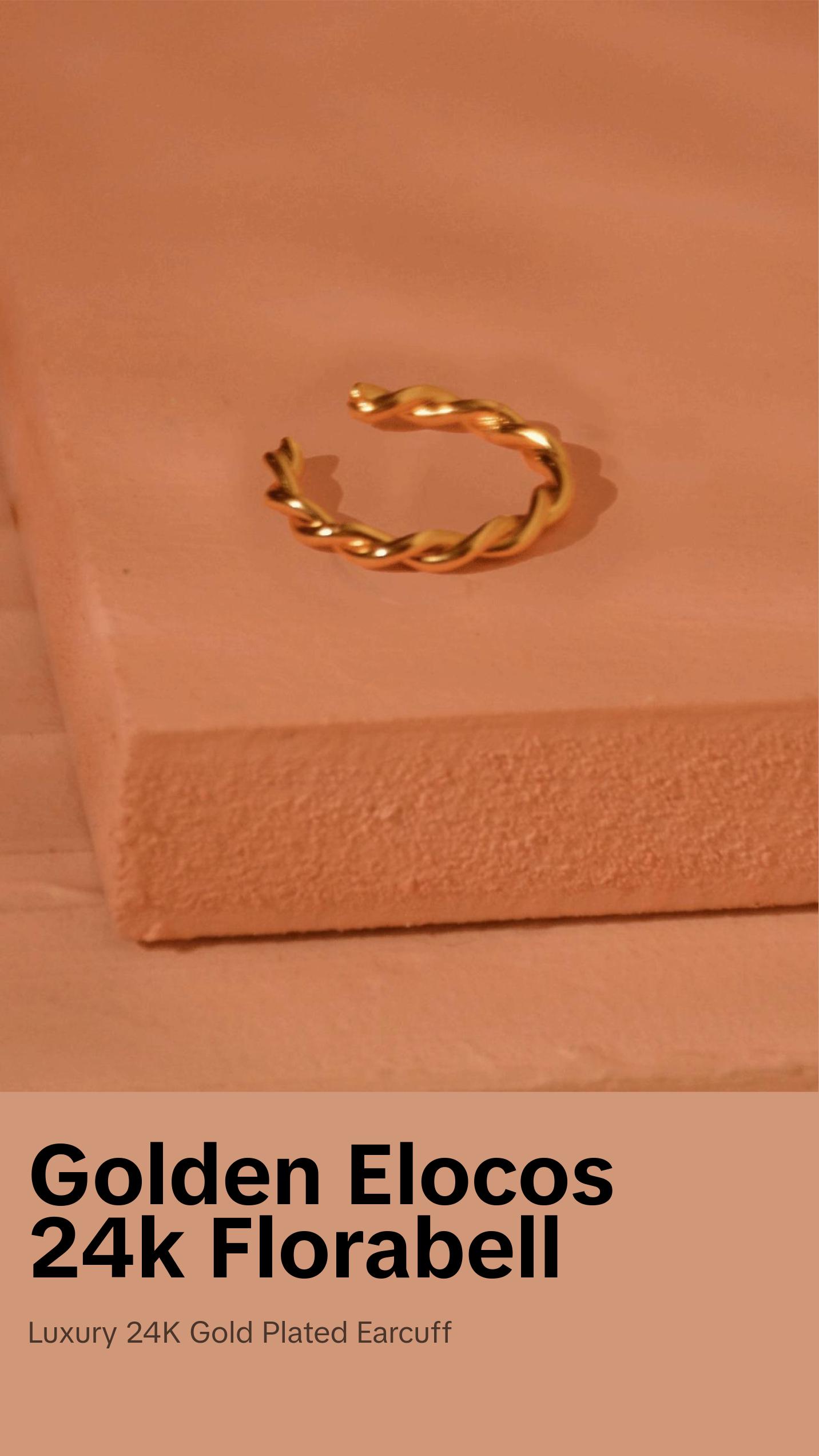 Florabel Earcuff Eloise 24K Gold Plated
